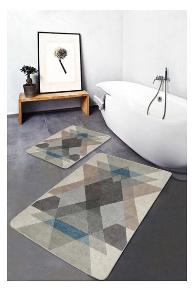 Sametové koupelnové předložky v sadě 2 ks 60x100 cm – Mila Home