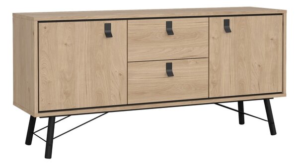 Komoda v dekoru dubu v přírodní barvě 150x72x40 cm Ry – Tvilum