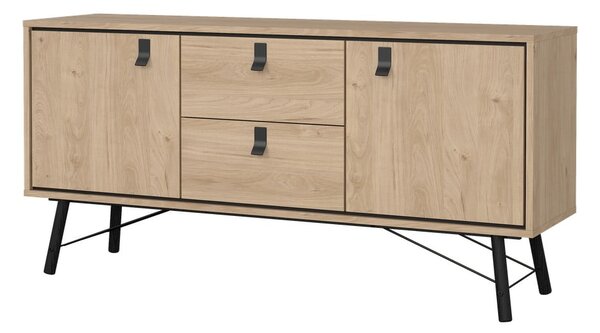 Komoda v dekoru dubu v přírodní barvě 150x72x40 cm Ry – Tvilum