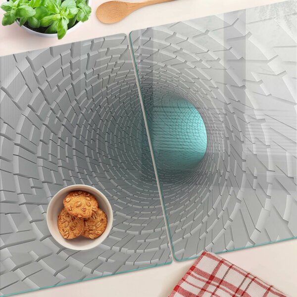 Krájecí prkénko skleněné 3D tunel s efektem hloubky ddk-nr-wm-00005935