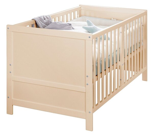 Postýlka s nastavitelnou výškou 70x140 cm v přírodní barvě Easy Sleep – Roba