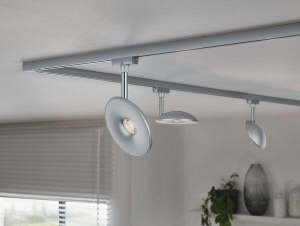 P 96936 URail LED-spot Eye matný chrom chrom 7,4W 2.700K - PAULMANN