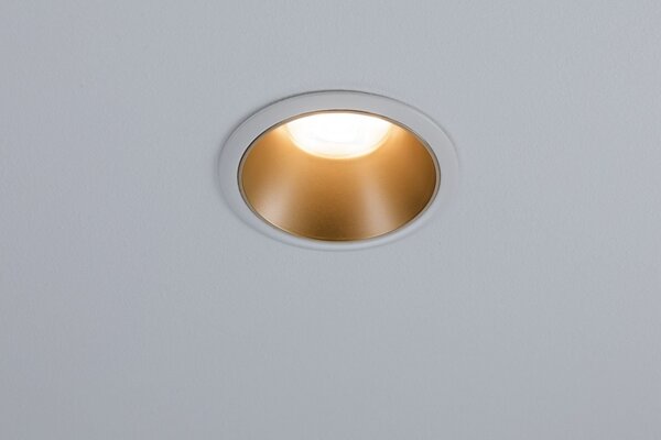 P 93396 Vestavné svítidlo Cole GU10 max. 10W bílá/zlatá mat - PAULMANN