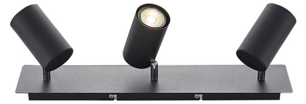 Stropní Lampa Lindby, Joffrey, stmívatelné, Černá, Obývací pokoj, Kov, Moderní