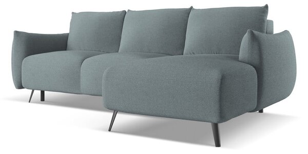 Světle modrá rohová pohovka (pravý roh) Malie – Makamii