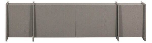 Šedý TV stolek v dekoru jasanu 200x53x44 cm Brock – WOOOD