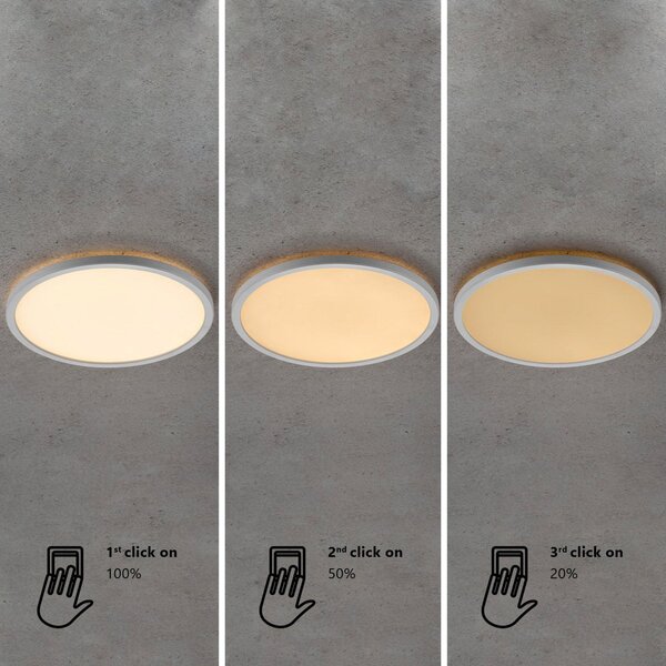 Stropní Lampa Nordlux, Oja 60, stmívatelné, Bílá, Obývací pokoj, Plast