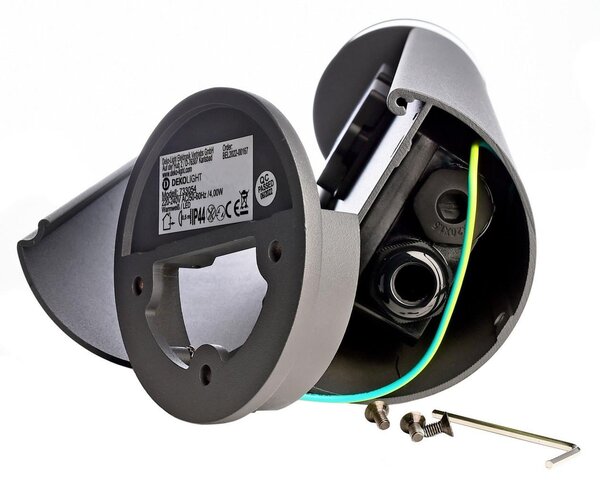 IMPR 733054 Deko-Light stojací svítidlo sloupek se zásuvkami osvětlený 230V 4,80 W 3000 K 150 lm 478 tmavě šedá