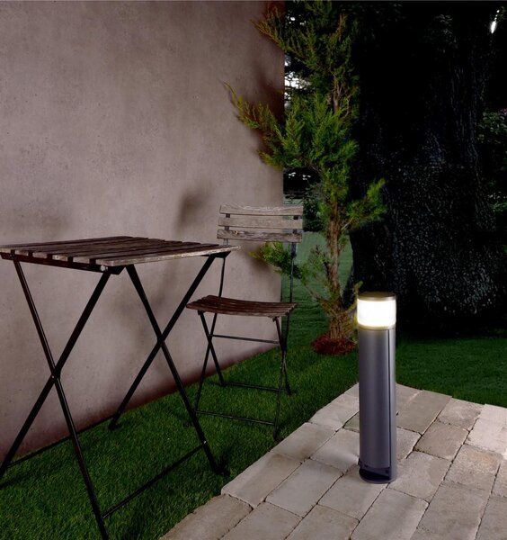 IMPR 733054 Deko-Light stojací svítidlo sloupek se zásuvkami osvětlený 230V 4,80 W 3000 K 150 lm 478 tmavě šedá