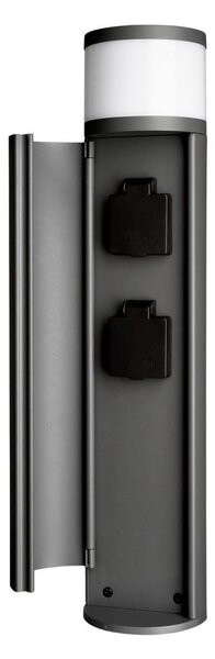 IMPR 733054 Deko-Light stojací svítidlo sloupek se zásuvkami osvětlený 230V 4,80 W 3000 K 150 lm 478 tmavě šedá
