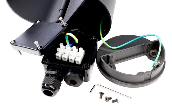 IMPR 733054 Deko-Light stojací svítidlo sloupek se zásuvkami osvětlený 230V 4,80 W 3000 K 150 lm 478 tmavě šedá