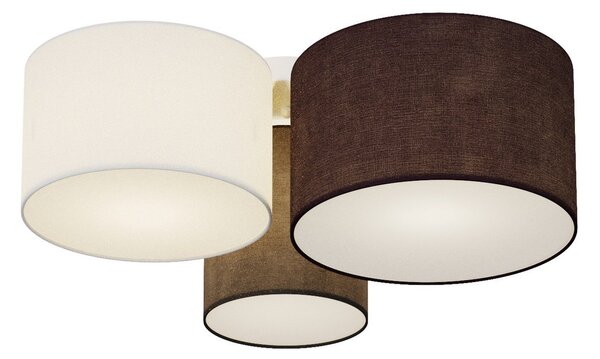 Stropní Lampa Lindby, Laurenz, stmívatelné, Šedá, Obývací pokoj, Tkanina / Textil, Moderní