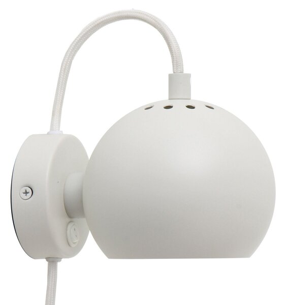 Nástěnná Svítidla FRANDSEN, Ball Magnet, Bílá, Obývací pokoj, Kov, Design
