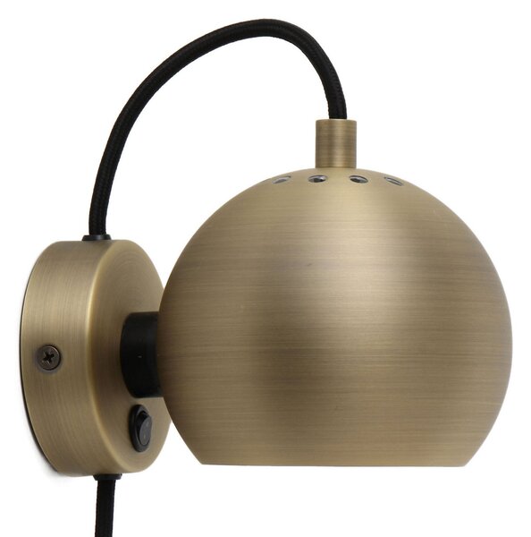 Nástěnná Svítidla FRANDSEN, Ball Magnet, Bronzová / starobylá mosaz, Obývací pokoj, Kov, Design