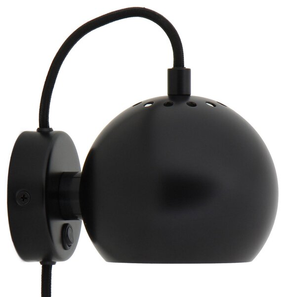 Nástěnná Svítidla FRANDSEN, Ball Magnet, Černá, Obývací pokoj, Kov, Design