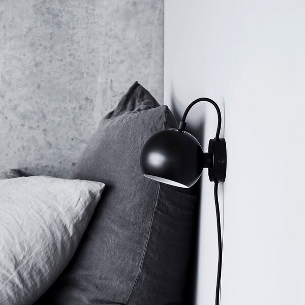 Nástěnná Svítidla FRANDSEN, Ball Magnet, Černá, Obývací pokoj, Kov, Design