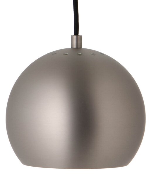 Závěsná svítidlo FRANDSEN, Ball, stmívatelné, Šedá, Obývací pokoj, Kov, Design