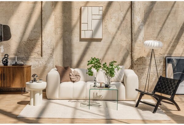 Taupe sametová pohovka 225 cm Cube – Bonami Selection