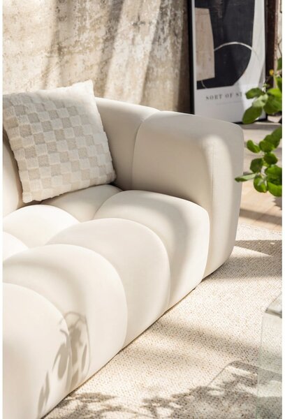 Taupe sametová pohovka 225 cm Cube – Bonami Selection