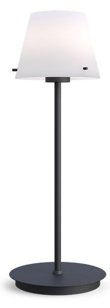 Stolní lampa Herstal, Černá, Obývací pokoj, Kov