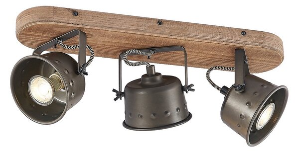 Stropní Lampa Lindby, Rubinjo, stmívatelné, Černá, Obývací pokoj, Kov, Vintage