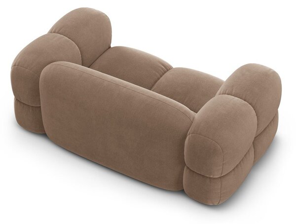 Hnědá sametová pohovka 180 cm Loretto – Cosmopolitan Design