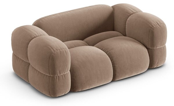 Hnědá sametová pohovka 180 cm Loretto – Cosmopolitan Design