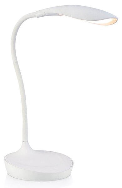 Stolní lampa Markslöjd, Swan, stmívatelné, Bílá, Pracovna, Plast, Skandinávský