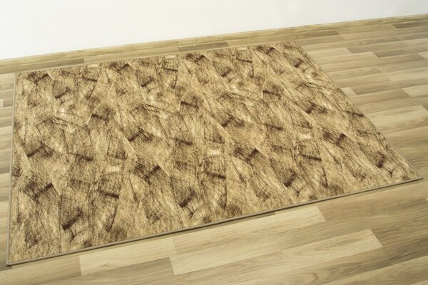 Makro Abra Kusový koberec Brush 17 Béžový Hnědý Rozměr: 100x150 cm