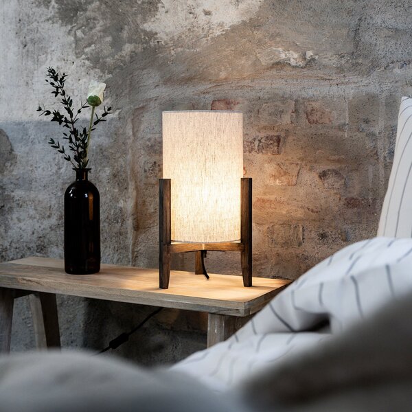 Stolní lampa Markslöjd, Eruca, Dřevo, Obývací pokoj, Dřevo, Skandinávský