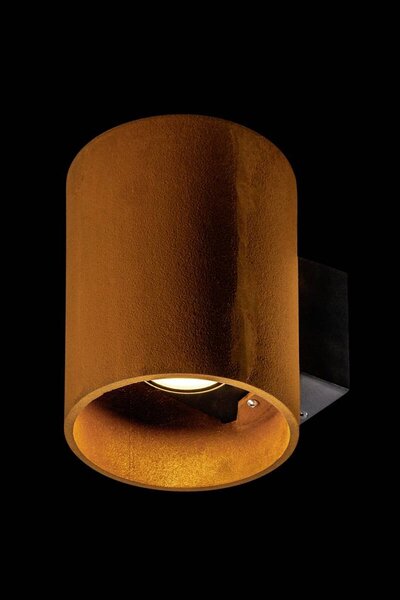 LA 1004651 RUSTY® UP/DOWN WL venkovní LED nástěnné přisazené svítidlo kulaté rezavé CCT switch 3000/4000 K - BIG WHITE (SLV)