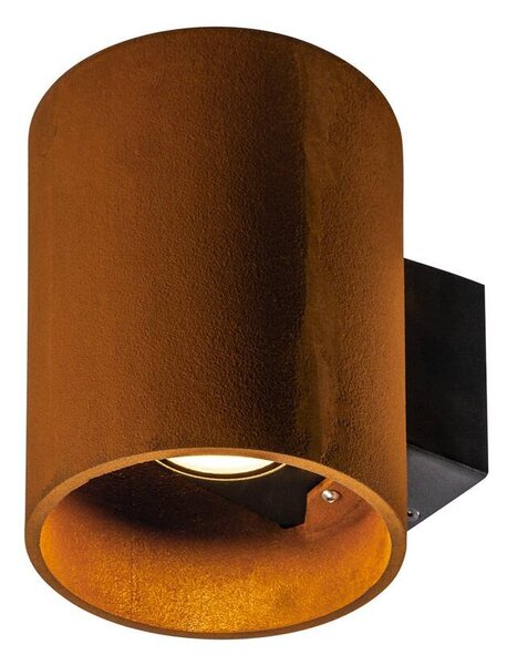 LA 1004651 RUSTY® UP/DOWN WL venkovní LED nástěnné přisazené svítidlo kulaté rezavé CCT switch 3000/4000 K - BIG WHITE (SLV)