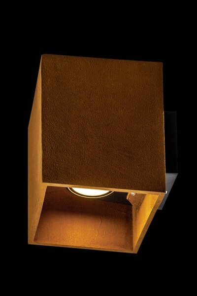 LA 1004650 RUSTY® UP/DOWN WL venkovní LED nástěnné přisazené svítidlo hranaté rezavé CCT switch 3000/4000 K - BIG WHITE (SLV)