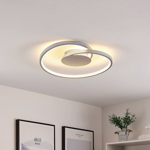 Stropní Lampa Lucande, Enesa, stmívatelné, Metalická, Ložnice, Kov, Moderní