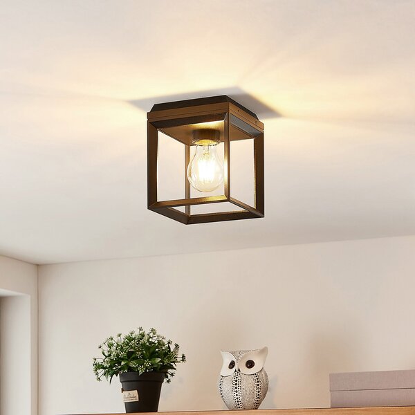 Stropní Lampa Arcchio, Cayla, stmívatelné, Černá, Chodba, Kov, Vintage