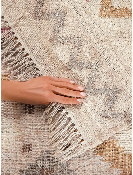Krémový ručně tkaný jutový koberec 160x230 cm Roya Imani – Elle Decoration