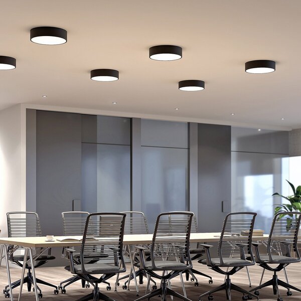 Stropní Lampa Arcchio, Noabelle, stmívatelné, Černá, Kuchyně, Kov, Moderní