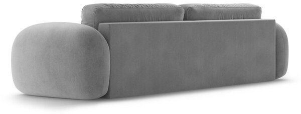 Tmavě šedá sametová rozkládací/s úložným prostorem pohovka 262 cm Tonale – Cosmopolitan Design