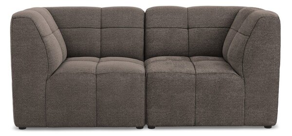 Hnědá pohovka z textilie bouclé 180 cm Aloha – Makamii
