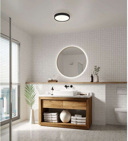 Stropní Lampa Nordlux, stmívatelné, Černá, Koupelna, Hliník
