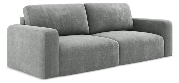 Šedá žinylková rozkládací/s úložným prostorem pohovka 252 cm Kona – Makamii