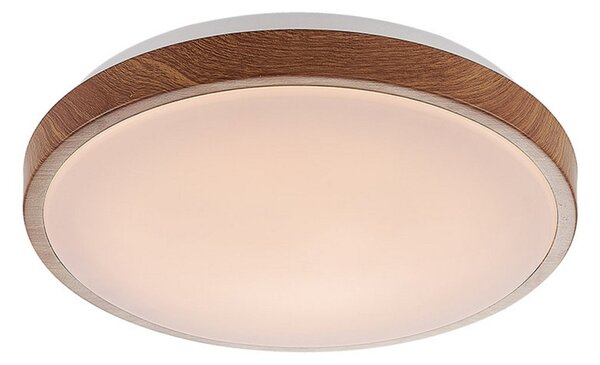 Stropní Lampa Lindby, Mendosa, Dřevo, Obývací pokoj, Plast, Moderní