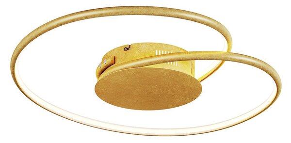 Stropní Lampa Lindby, Joline, Zlatá / mosazná, Obývací pokoj, Kov, Moderní