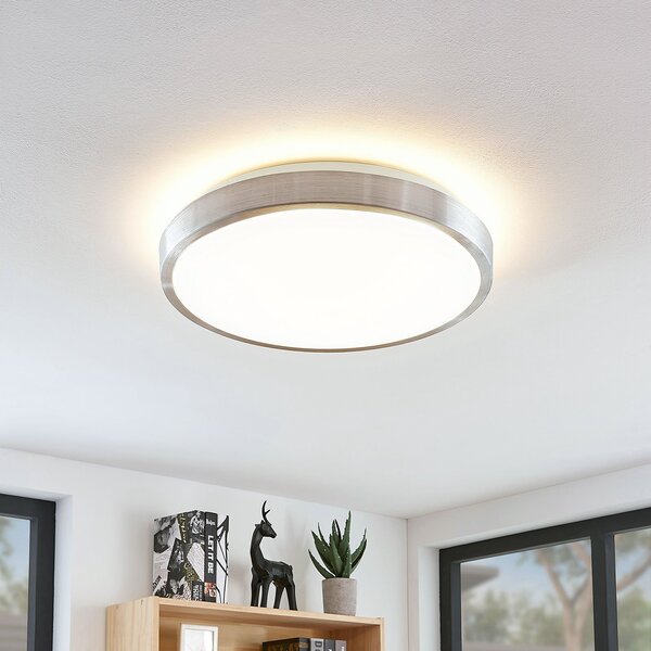 Stropní Lampa Lindby, Emelie, Metalická, Obývací pokoj, Kov, Moderní
