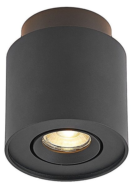 Stropní Lampa Arcchio, Walisa, stmívatelné, Černá, Obývací pokoj, Hliník, Moderní
