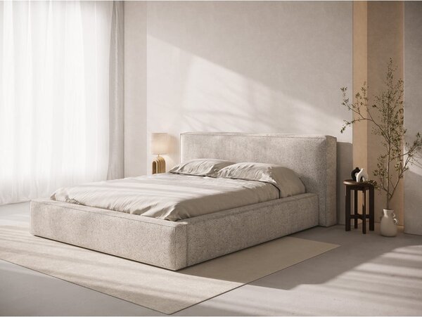 Béžové čalouněné čelo postele 209x100 cm Olivia – Micadoni