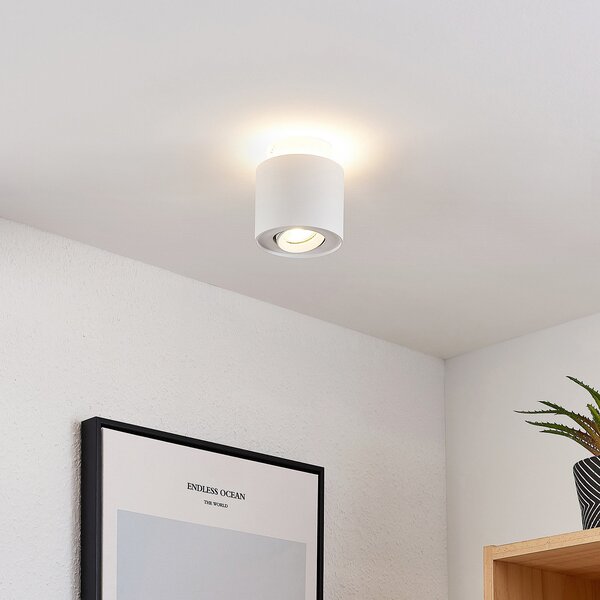 Stropní Lampa Arcchio, Walisa, stmívatelné, Bílá, Obývací pokoj, Hliník, Moderní