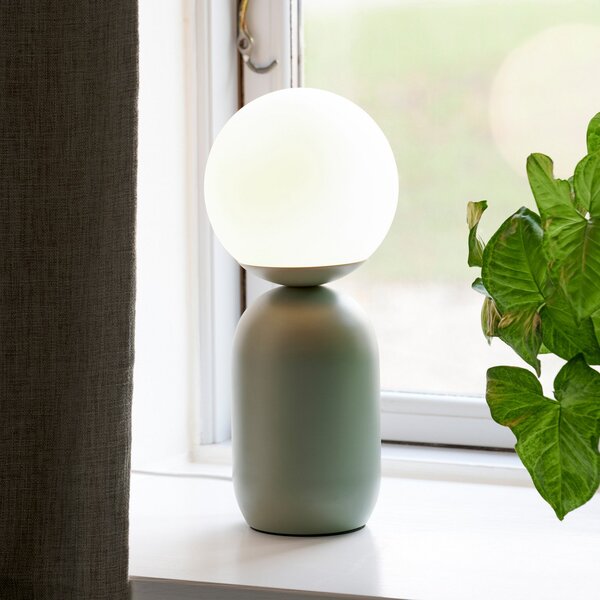 Stolní lampa Nordlux, Notti, Zelená, Obývací pokoj, Kov, Skandinávský
