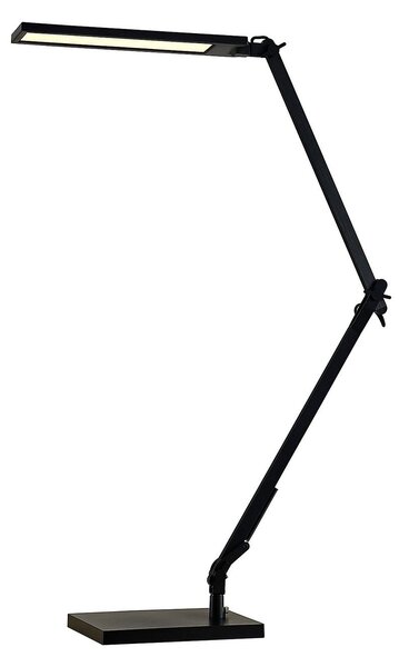Stolní lampa Lindby, Antisa, stmívatelné, Černá, Pracovna, Plast, Moderní