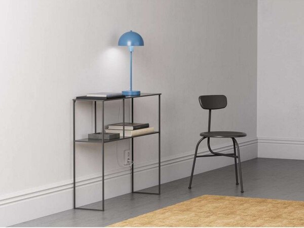 Stolní lampa Herstal, Modrá, Obývací pokoj, Kov